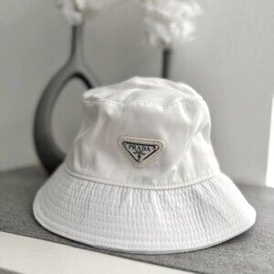 Prada White Bucket Hat